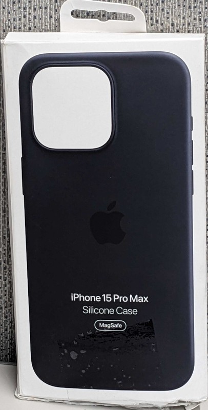 Genuin Apple Silicone Case For iPhone 15 Pro Max-Black