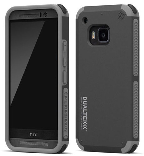 PUREGEAR MATTE BLACK DUALTEK EXTREME RUGGED CASE COVER FOR HTC ONE M9