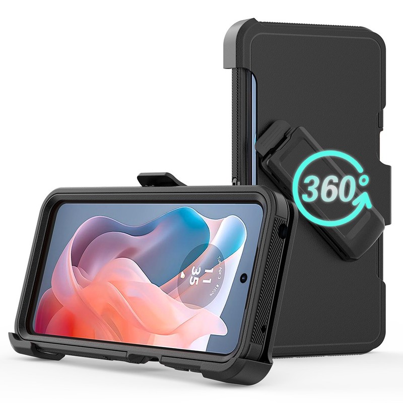 For Motorola Moto G Play 2024 4G Case+2*Screen Protector+Belt Clip Fits Otterbox gallery