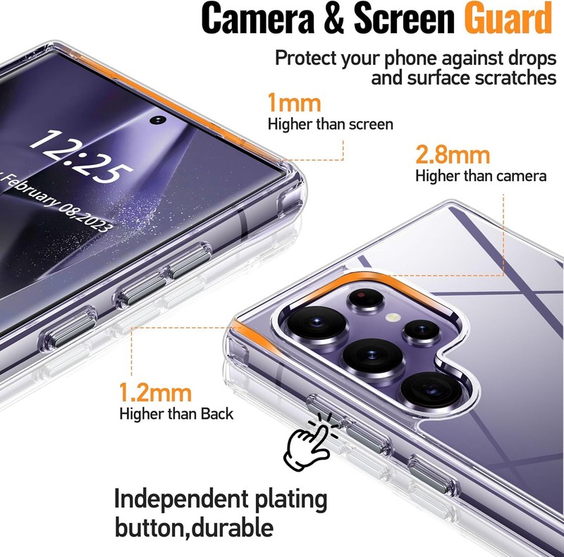 For Samsung Galaxy S24 S23 Ultra S22 S21 S20 Plus Fe 5G Phone Case Cover + Glass gallery