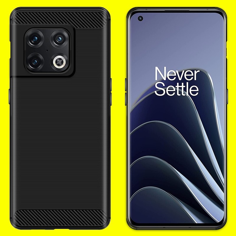 Natural Tactility Carbon Fiber Soft SlimTPU Case for OnePlus 10 Pro 5G Cellphone