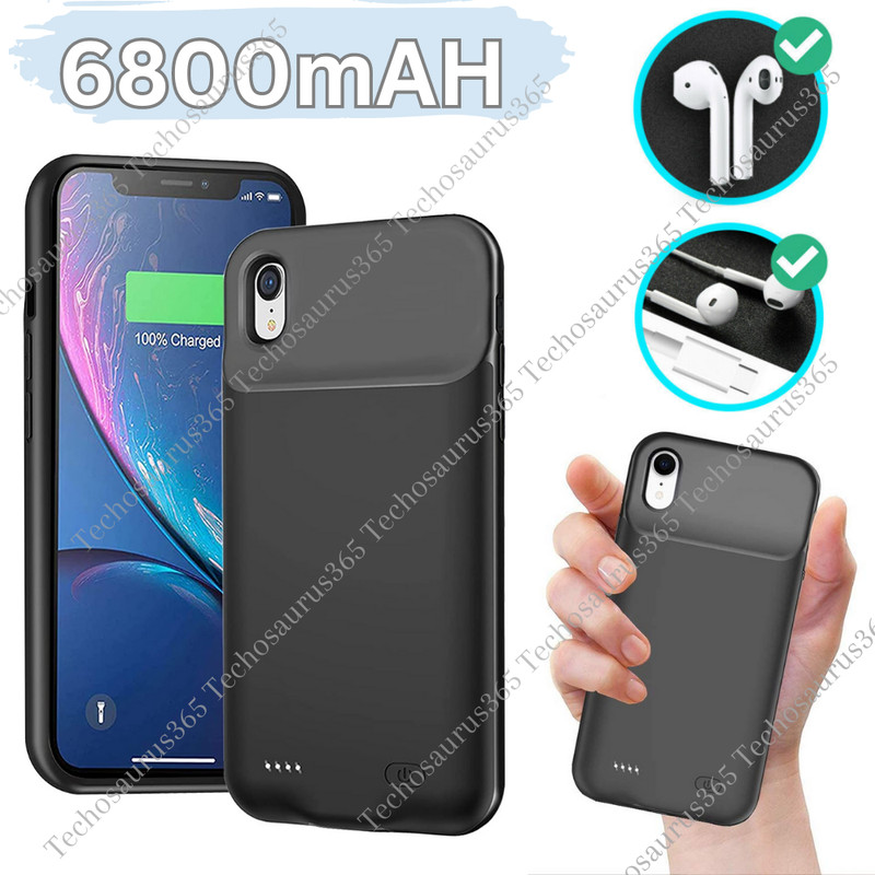6800mAH External Battery Charger Case Power Bank Cover For iPhone XR/XS/XS Max/X