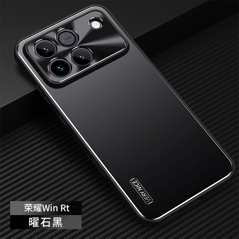 For Honor Win RT, Aluminum Metal Back Shockproof Phone Case Hybrid Armor Cover