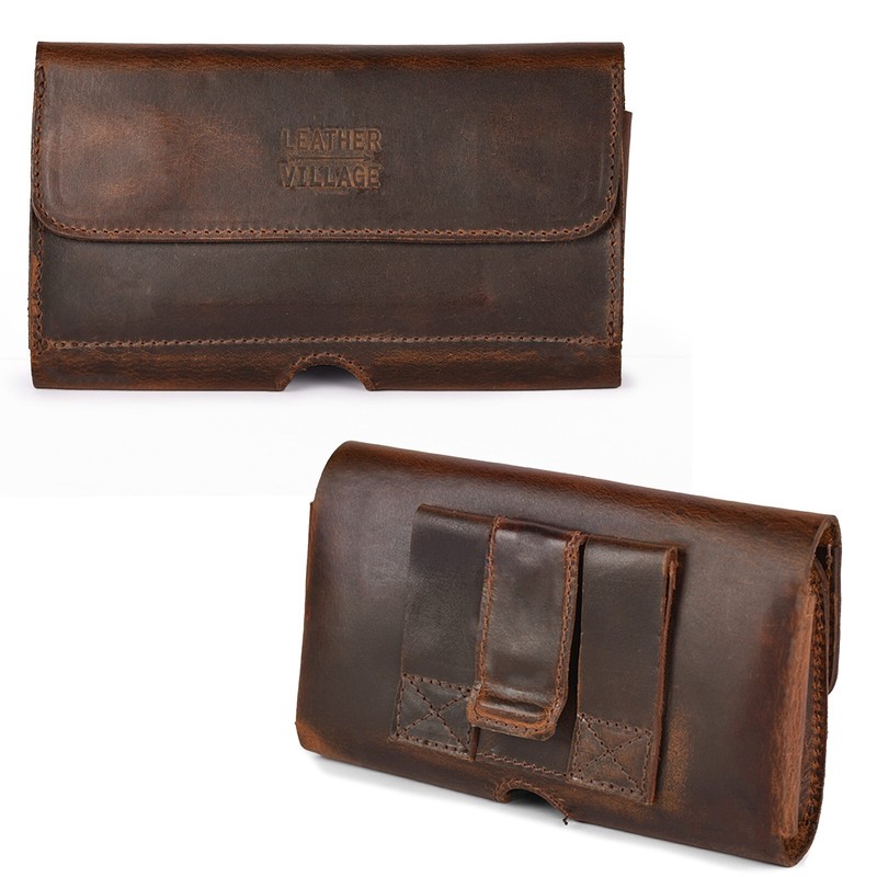 Leather Cell Phone Holster with Belt Clip,Phone Belt Holder Pouch Cover Case