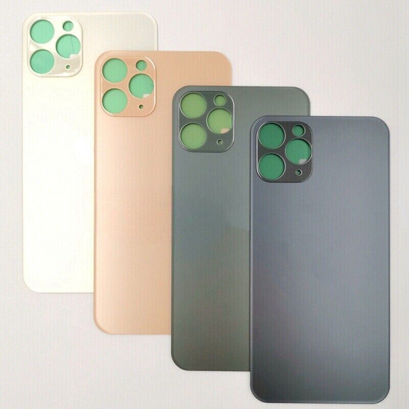 10 Pack Back Glass Big Cam Hole Replacement For iPhone 8 XR 11 12 13 14 Pro Max gallery