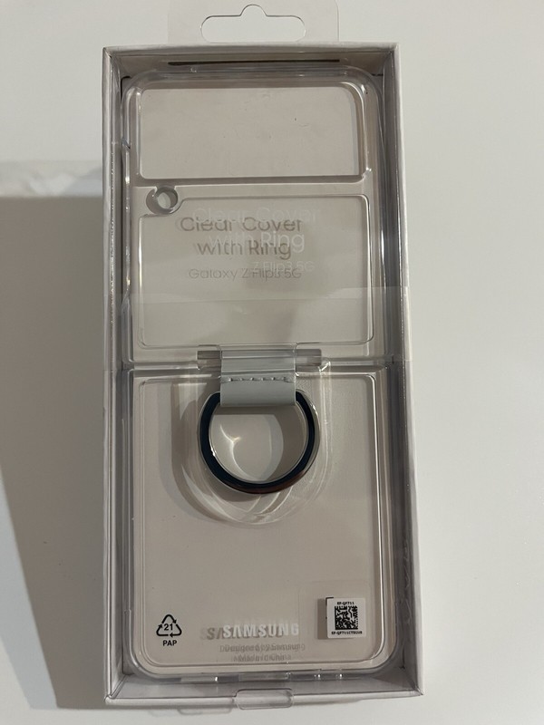 Samsung Galaxy Z Flip3 5G,Clear Cover With Ring