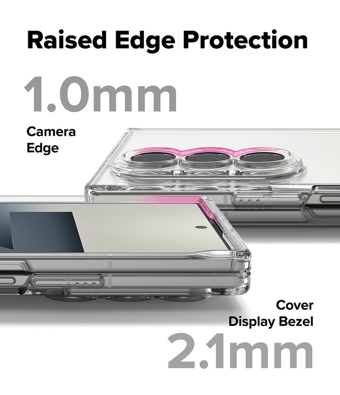 For Samsung Galaxy Z Fold 7 Case | Ringke [Fusion] Camera Cutout Clear Case gallery