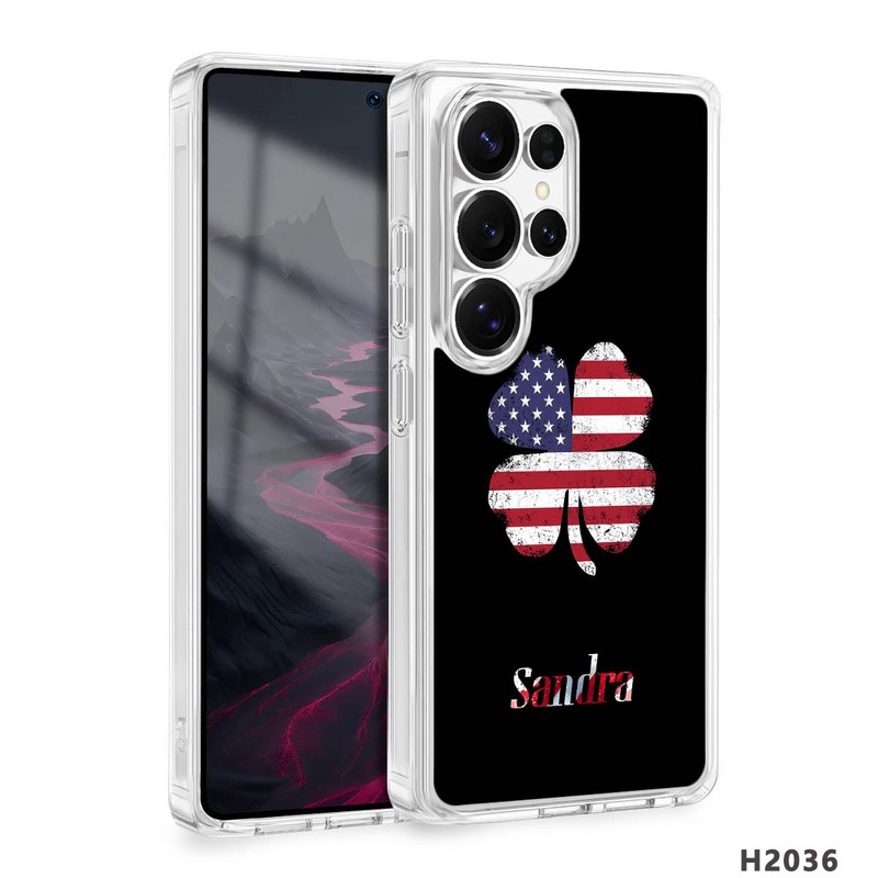 Stripe Star Theme Banner Personalized Case For Samsung S26 A17 A36 Magsafe Cover gallery