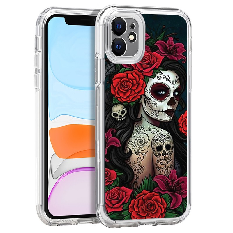 For Apple iPhone 11 – Texture Design Impact Cover Shock Proof Case