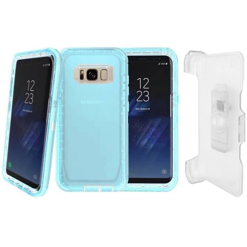 For Samsung Galaxy S8/S8+Plus Shockproof Heavy Duty Defender Case W/Belt Clip