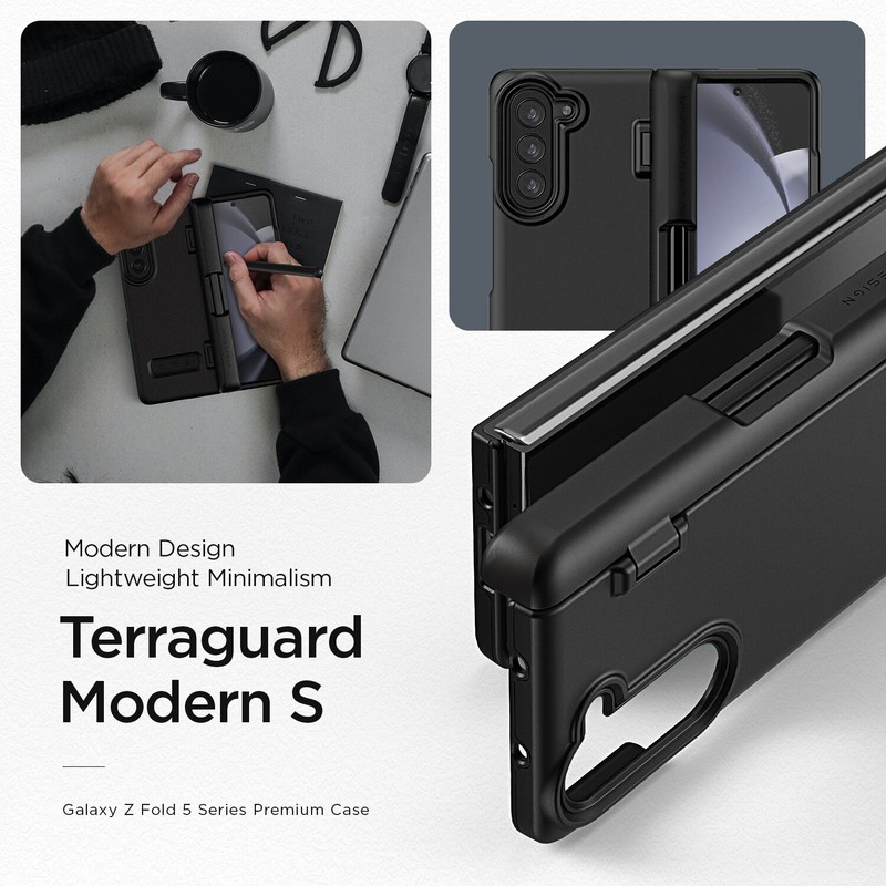 For Galaxy Z Fold 5 5G Case VRS Design [Terra Guard Modern] w/S Pen Phone Cover gallery