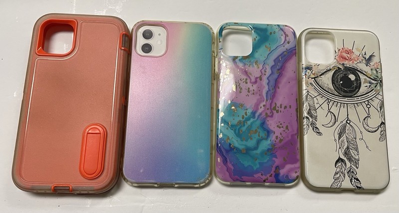 Various iPhone 11/Xr Phone Cases Lot of 4 Slightly Used See Description