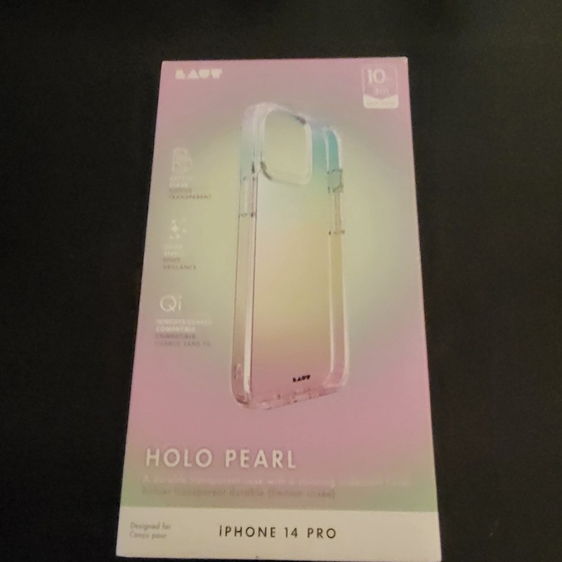 LAUT HOLO Pearl Phone Case for Apple iPhone 14 Pro Crystal Clear – NEW