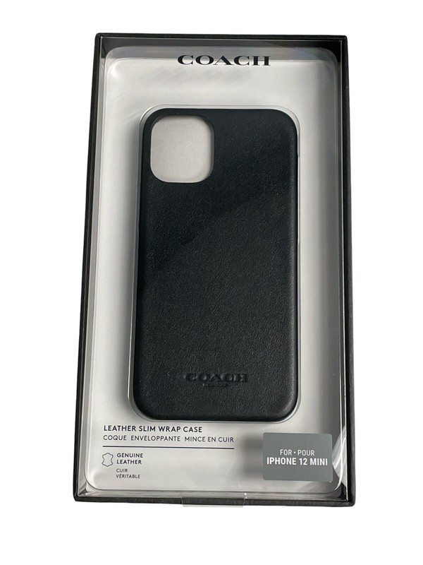 iPhone 12 Mini 5.4" Case By Coach Leather Slim Protective Case For iPhone 12 Min