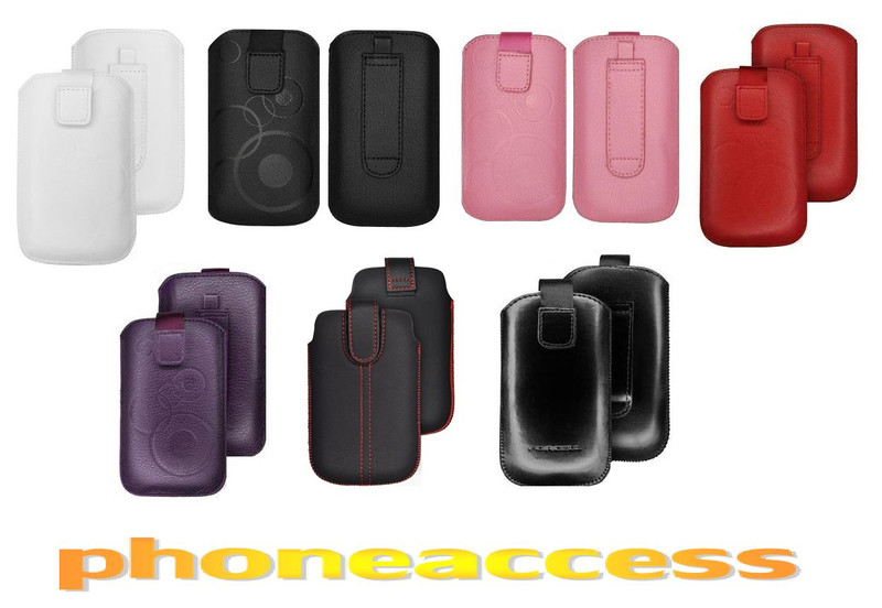 Universal Leather Case Size M ~ Samsung M5700 // M7500 // M7600 // Z150