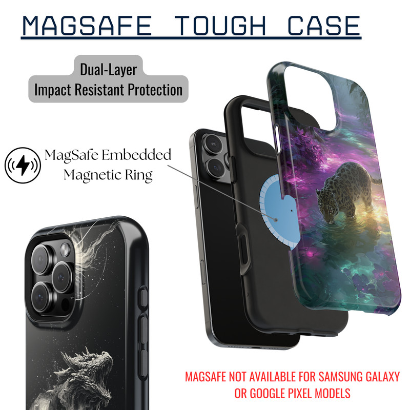 Phone Ink - iPhone / Galaxy / Pixel Case - Black Abstract Lines Silk Waves gallery