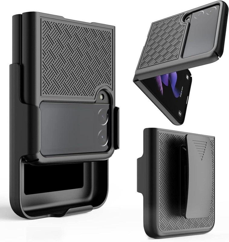 Hard Case Cover Belt Clip Holster Combo for Samsung Galaxy Z Flip 3 4 5 6 / 5G