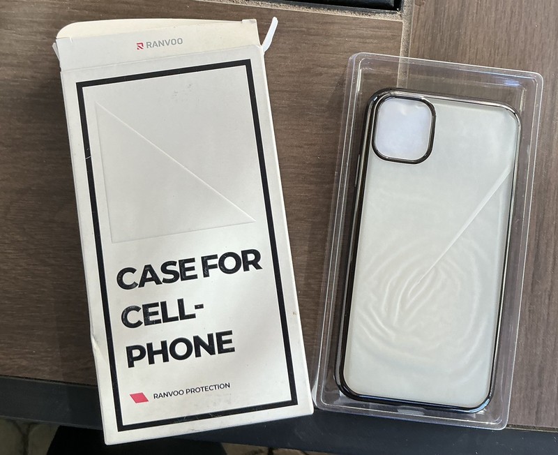 RANVOO iPhone Case Crystal Clear Jet Black For iPhone 11
