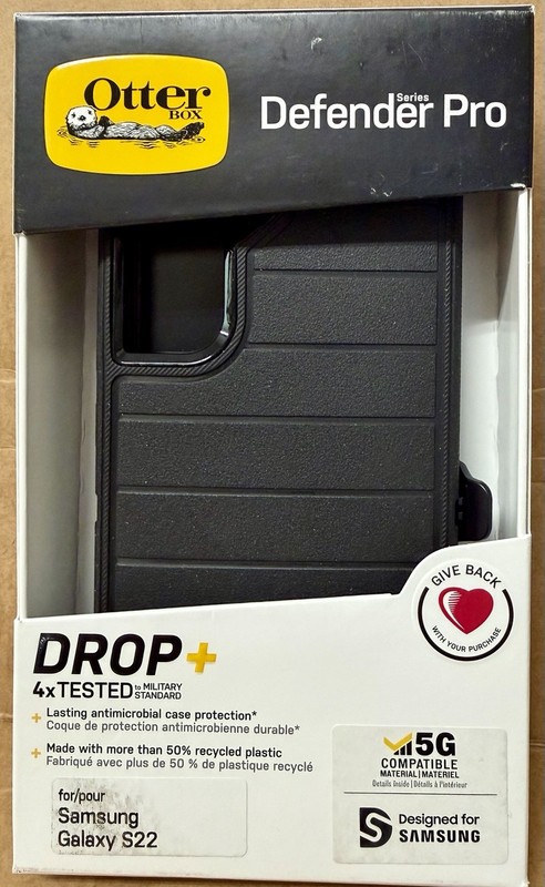 OtterBox Defender Series Pro Case for Samsung Galaxy S22 – Black