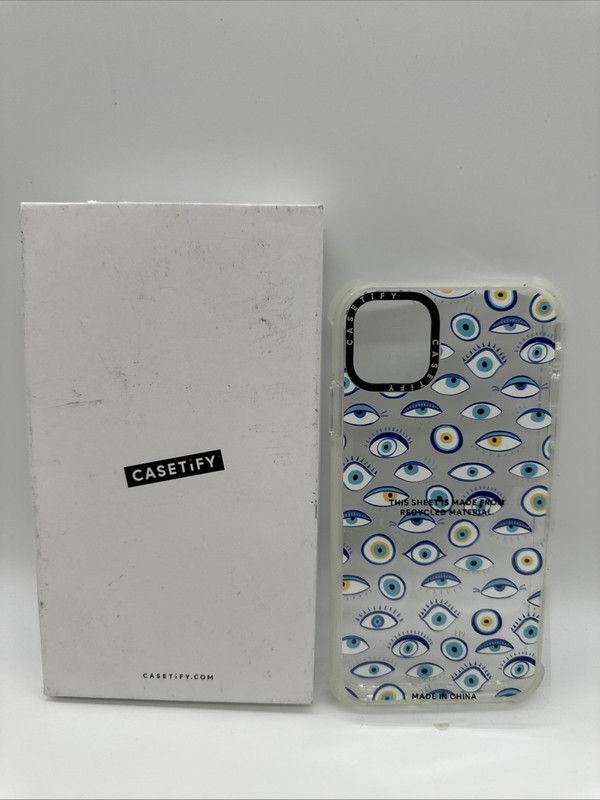 CASETiFY Ultra Impact iPhone 11 Pro Max Blue All Seeing Eye Summer Holiday Case