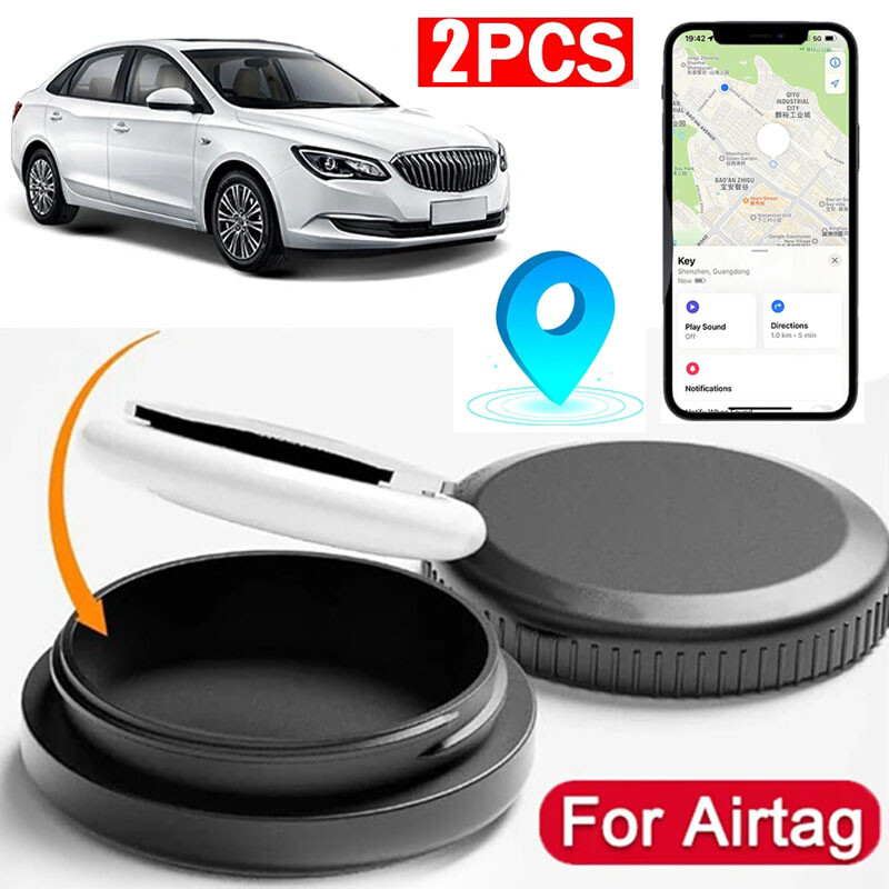 2/4x For Airtag GPS Tracker Case for Vehicles for Apple Air Tag Car Hidden Case gallery