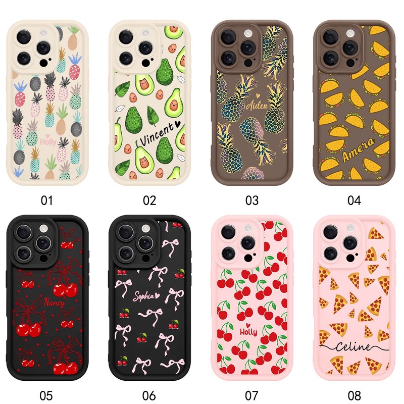 Fruits Customized Shockproof Cover For iPhone 17 16 15 14 13 Pro Soft Phone Case gallery