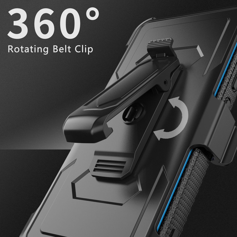 For Samsung Galaxy S9 Case with Screen Protector [Built-in Belt Clip] Heavy Duty gallery