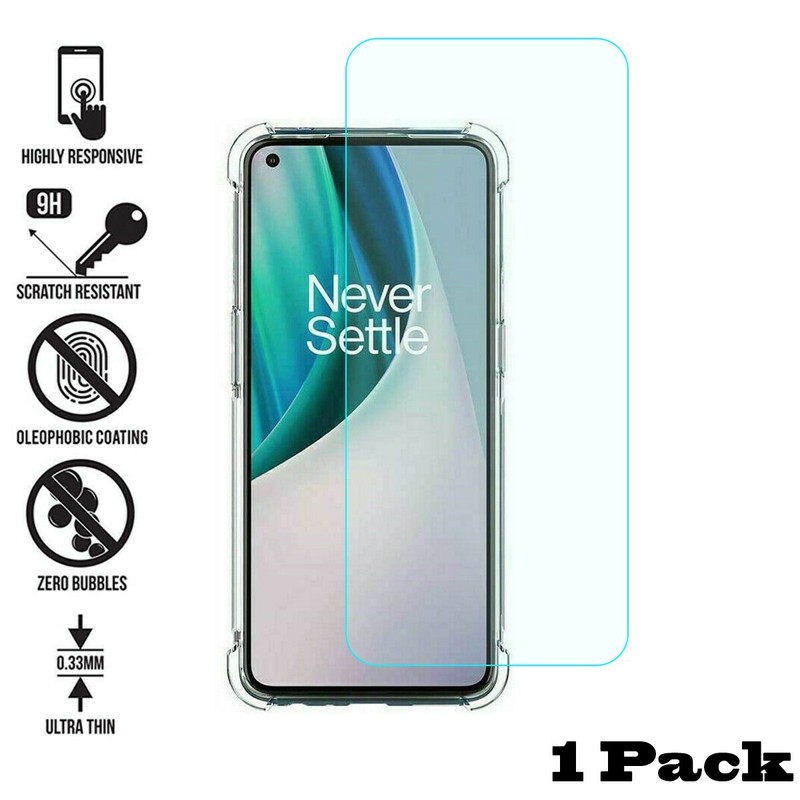 For OnePlus Nord N100-N200-N10-N20 5G TPU case cover+glass protector-F6 gallery