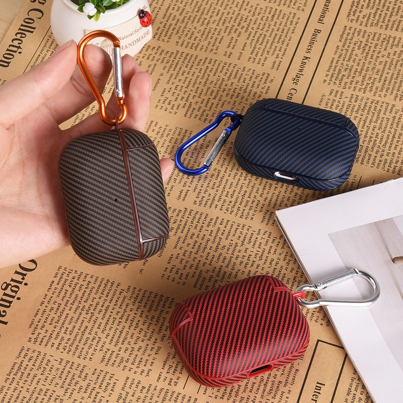 For AirPods 2nd/1st Pro 3rd 4th Gen Magnetic Mag Safe Carbon Fiber Leather Case gallery