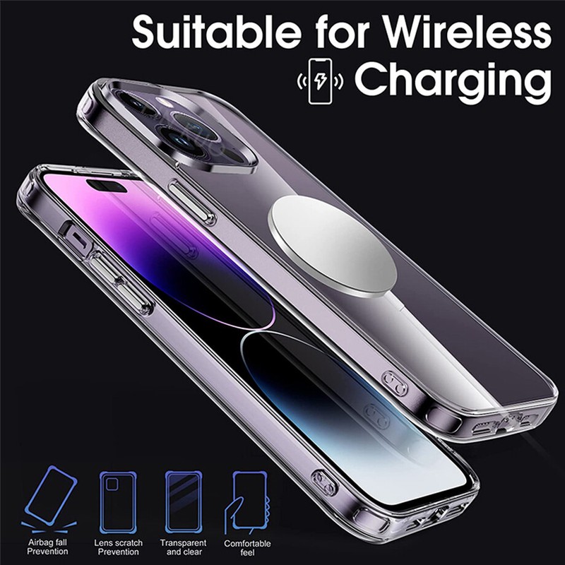For iPhone 11 12 13 14 Pro Max Silicone Shockproof Case Clear Cover Ultra Thin gallery