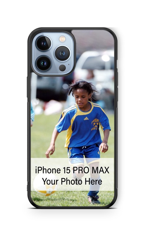 Customized fits iPhone 15 PRO MAX phone case add Your Child Sports Photo Image