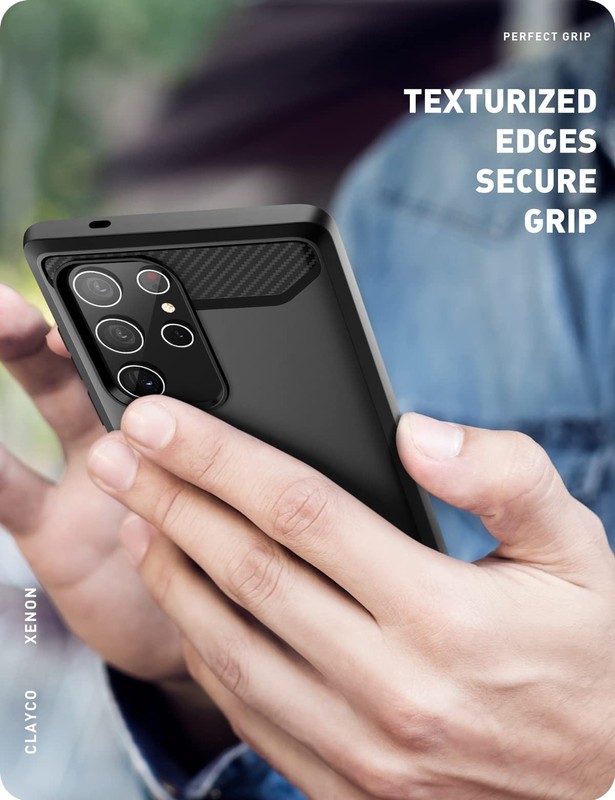 Clayco Xenon Series Case for Samsung Galaxy S22 Ultra (6.8 Inch) 5G 360 black gallery