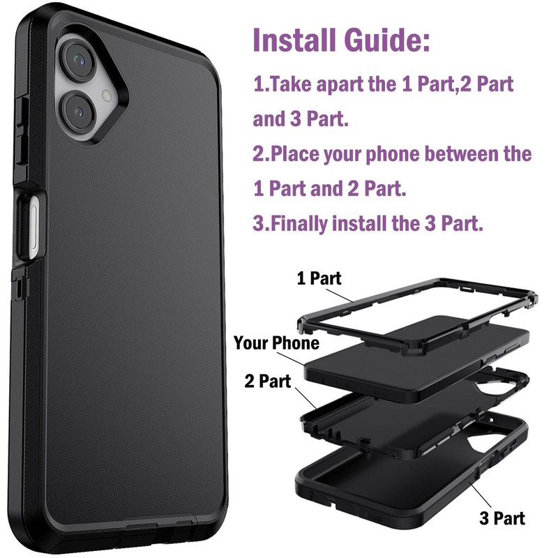 Shockproof Cover Privacy Screen Protector For Samsung Galaxy A06 A26 A36 A56 5G