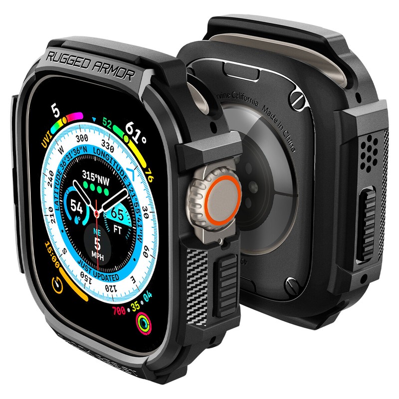 Apple Watch Ultra ( 49mm ) Case | Spigen [ Rugged Armor ] Shockproof Slim Cover