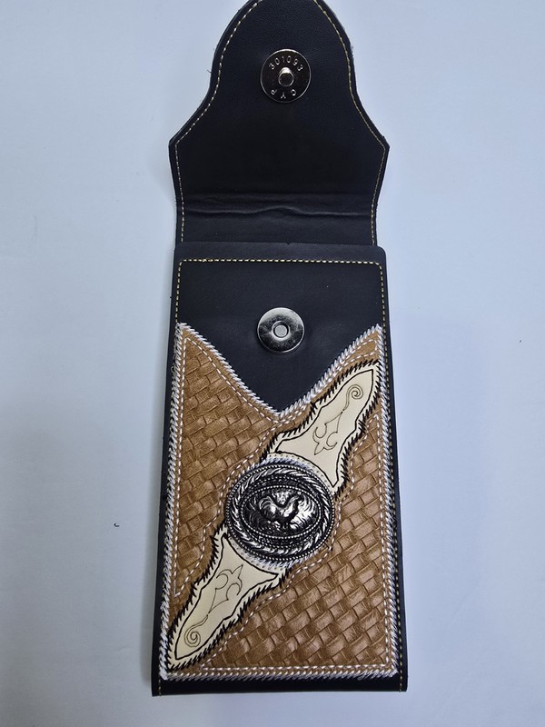 WESTERN LEATHER CELL PHONE CASE, FUNDA VAQUERA DE CUERO COWBOY RODEO PHONE CASE gallery