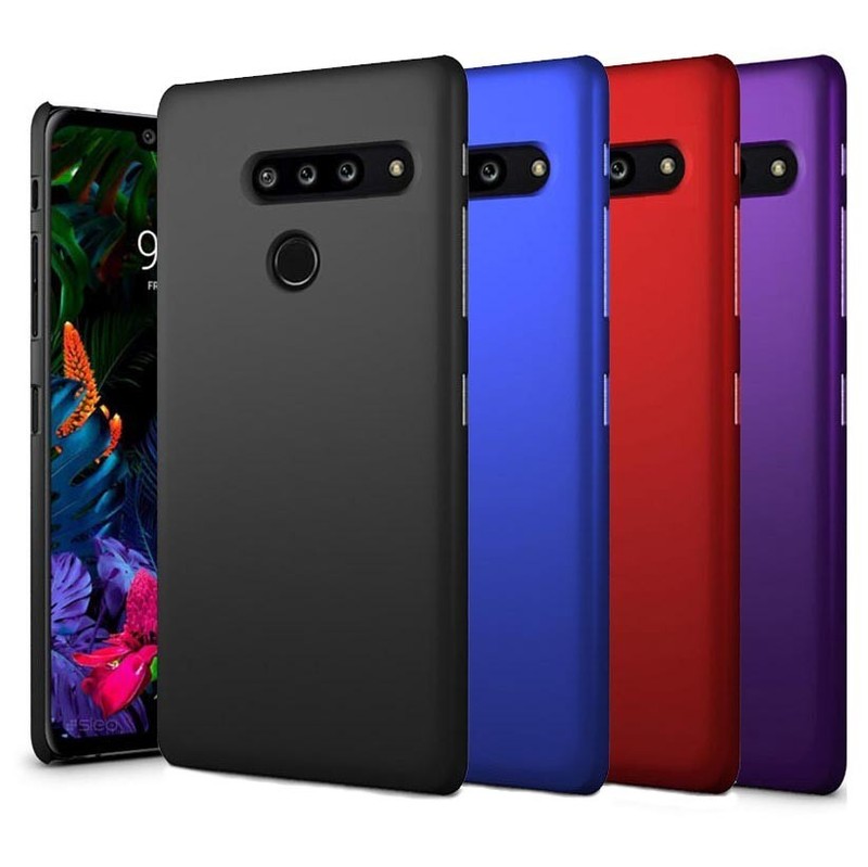For LG G8 ThinQ 3Camera Smooth Matte Rubberized hard case back shell cover