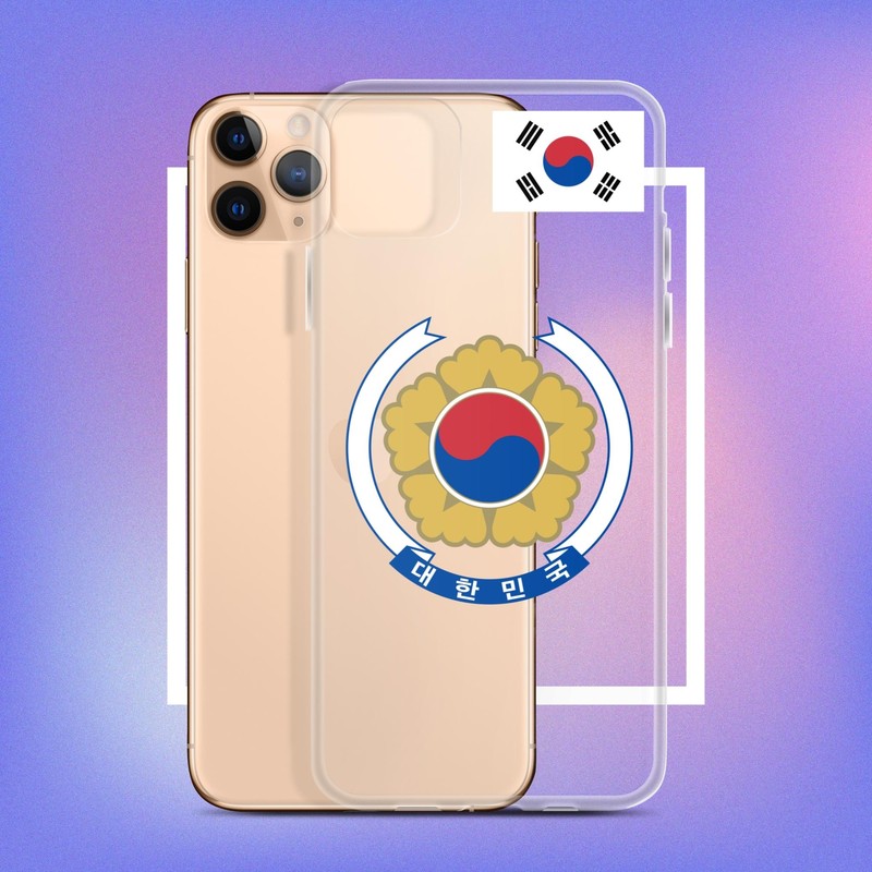 iPhone case with the coat of arms of SOUTH KOREA
