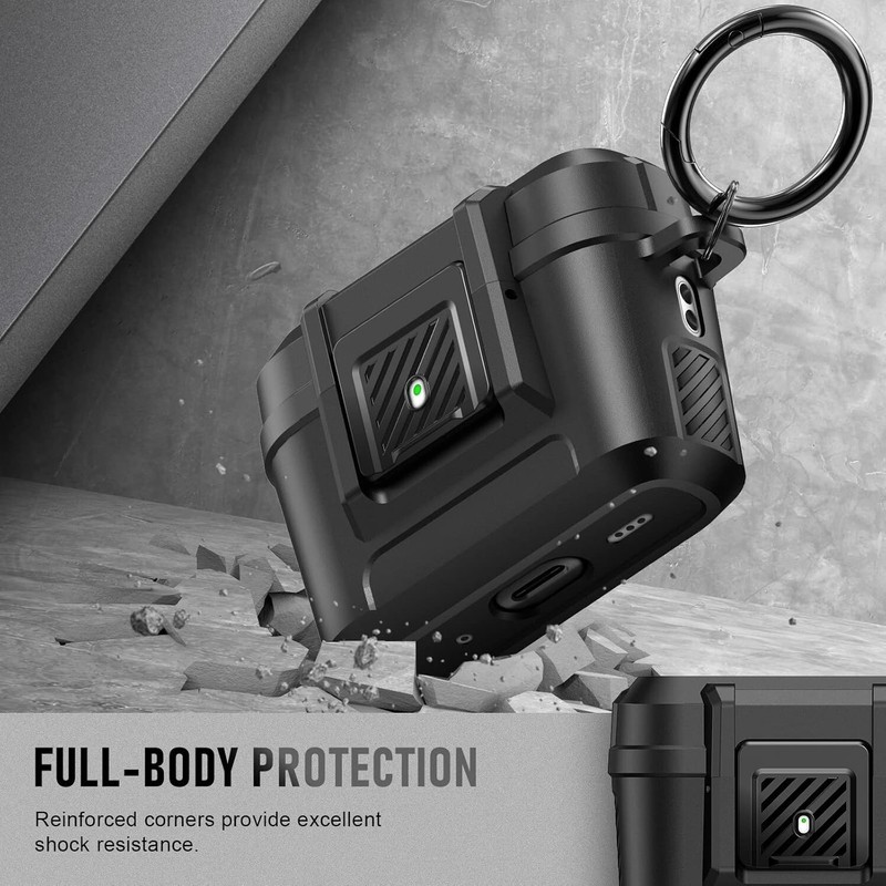 Case Cover with Cleaner Kit,Military Hard Shockproof Airpods Cover Protective gallery