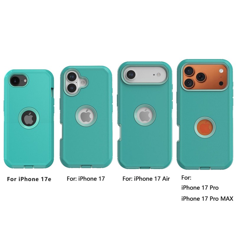 For iPhone 17e 17 Pro Max Air Case, Heavy Duty Rugged 3-Layer Cover / Belt Clip gallery
