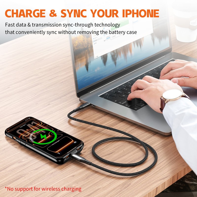 13800mAh Protective Extended Charging Charger Case For iPhone 17 pro max gallery