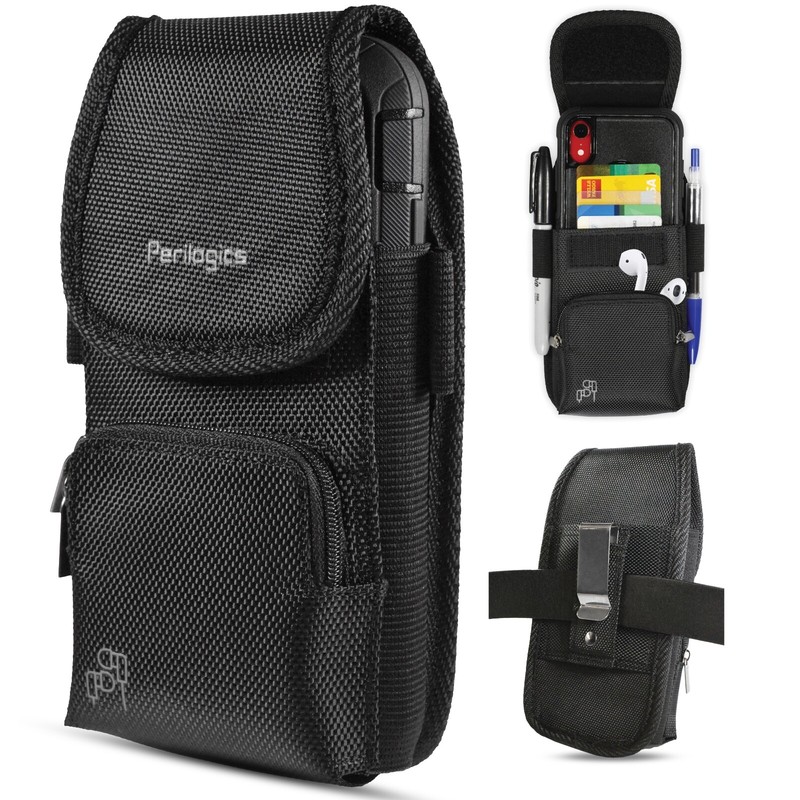 Nylon Belt Holster For iPhone 14 Pro Max, iPhone 13 Pro Max, iPhone 12 Pro Max.