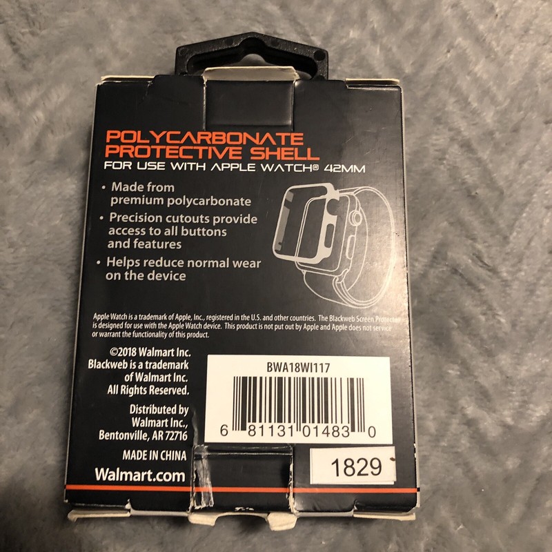 Blackweb Polycarbonate Protective Shell for Apple Watch 42mm gallery