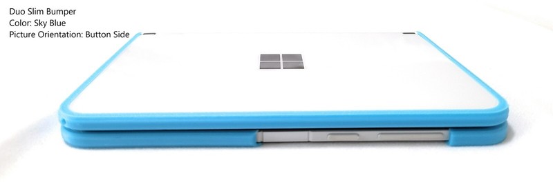 Surface Duo Slim Bumper ,Hard Plastic, Exotic Materials Wood Carbon Fiber Marble gallery