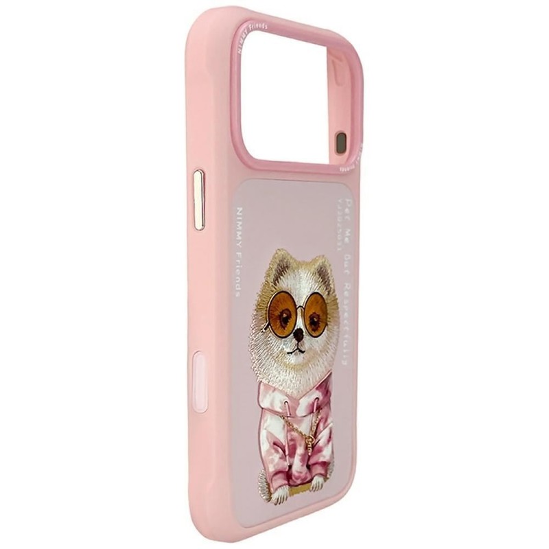 Nimmy Glass Cool Dog Case with MagSafe for iPhone 17 Pro 6.3" Pink gallery