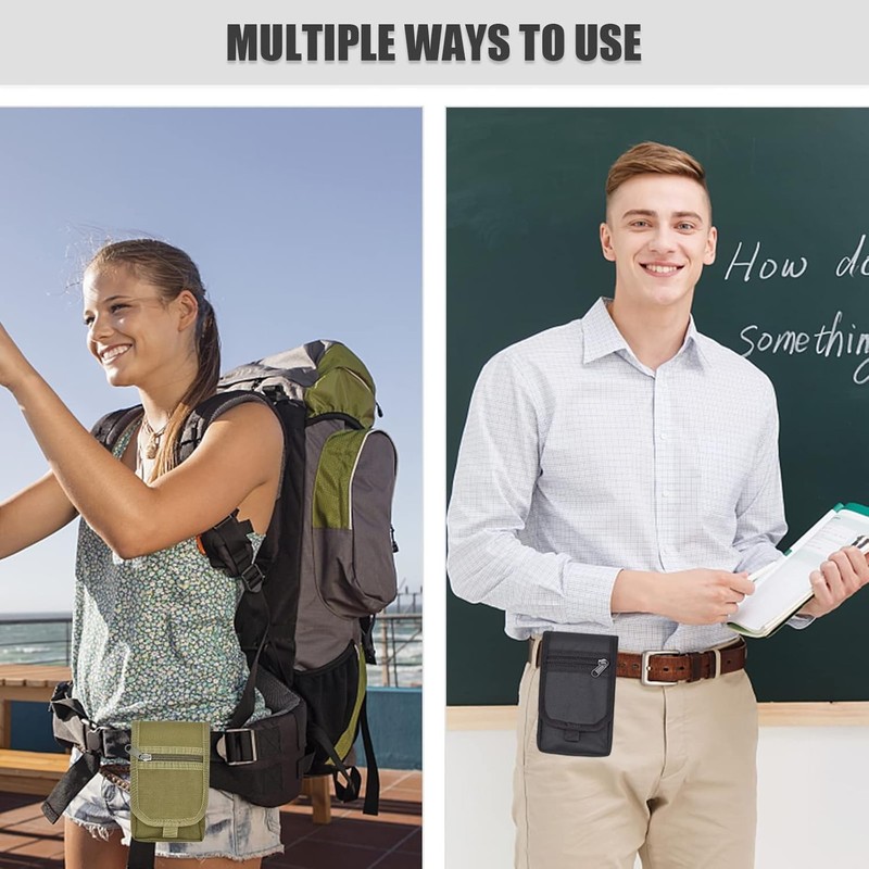 1/2 PACK Vertical Cell Phone Holster Pouch Wallet Case With Belt Clip For iPhone gallery