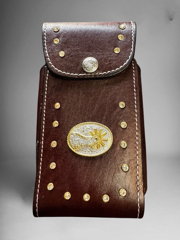 Funda Celular Vaquera Piel Porta Celular Western Style Rodeo Phone Holster