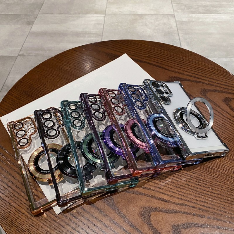 Case For Samsung Galaxy S25 Ultra S24FE S23 Shockproof Mag Safe Ring Stand Cover gallery