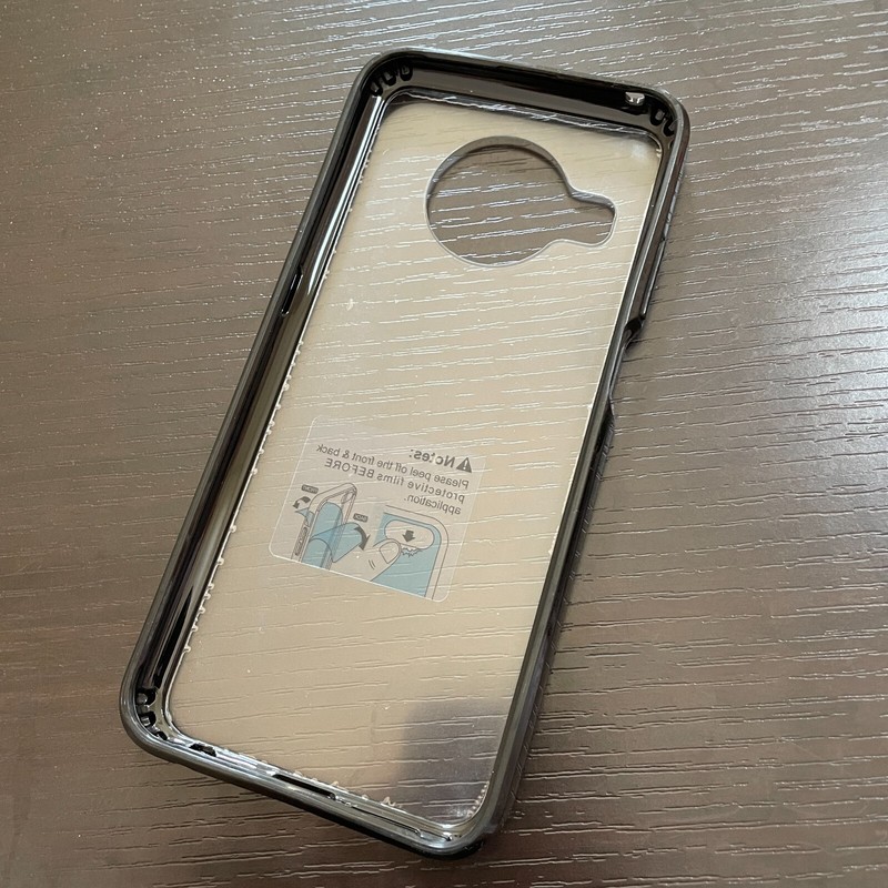 For Nokia X100 - Hard Premium TPU Rubber Case Cover Black / Transparent Clear gallery
