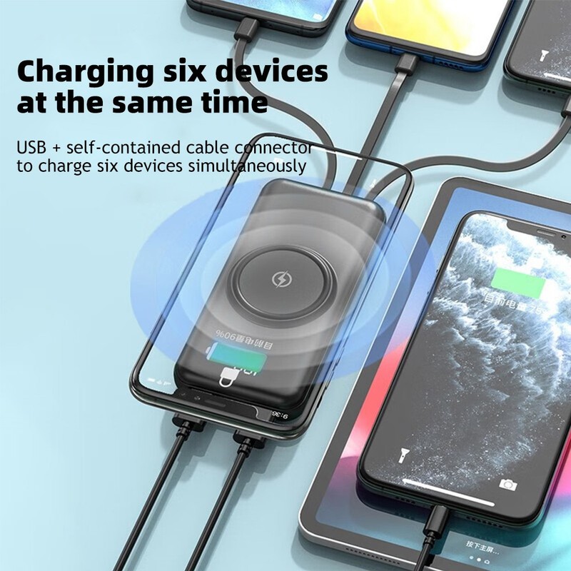 90000000mAh 4Output Portable Phone USB Charger Solar Power Bank External Battery gallery