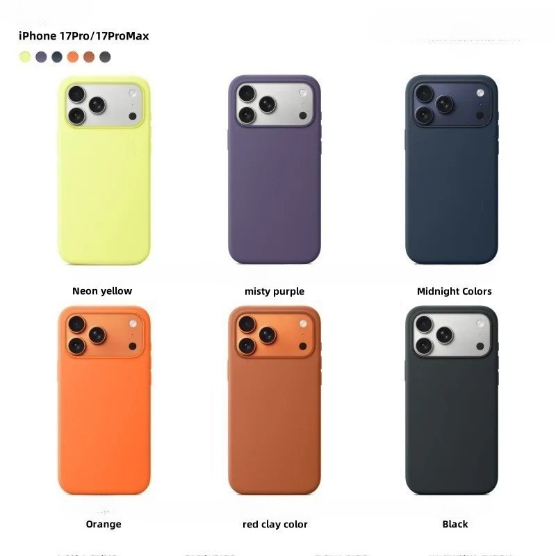 For iPhone 17 Pro Max 17 Pro Magsafe Case Liquid Silicone Logo Cover & Animation gallery